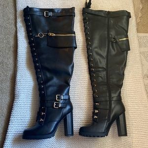 Shoedazzle thigh high boots